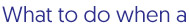 What to do when a 