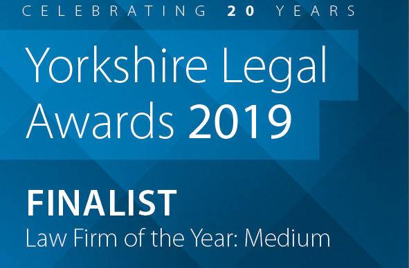 CHADWICK LAWRENCE SHORTLISTED FOR THREE YORKSHIRE LEGAL AWARDS 2019