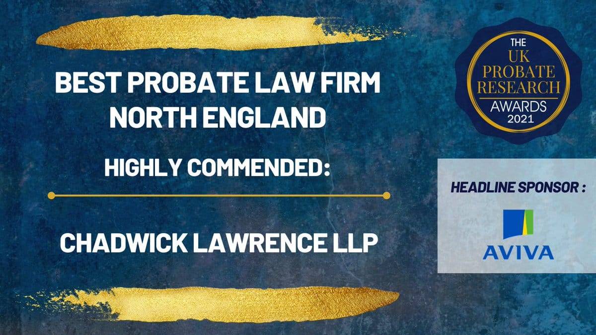 Highly Commended – Best Probate Law Firm North of England