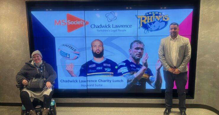 Over £5,500 Raised by Chadwick Lawrence for the MS Society with Leeds Rhinos at Headingley Stadium