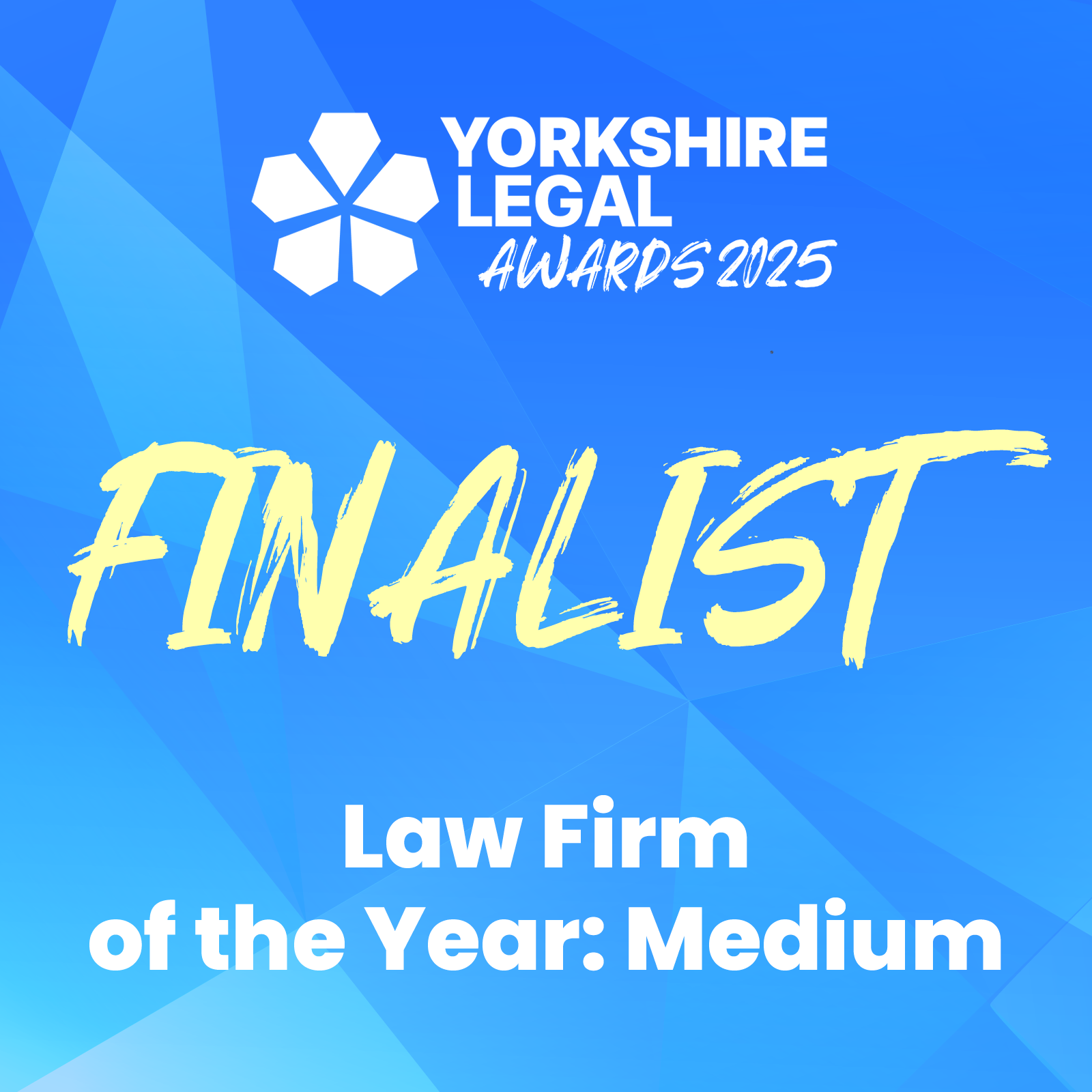 Yorkshire Legal Awards – Law Firm of the Year: Medium